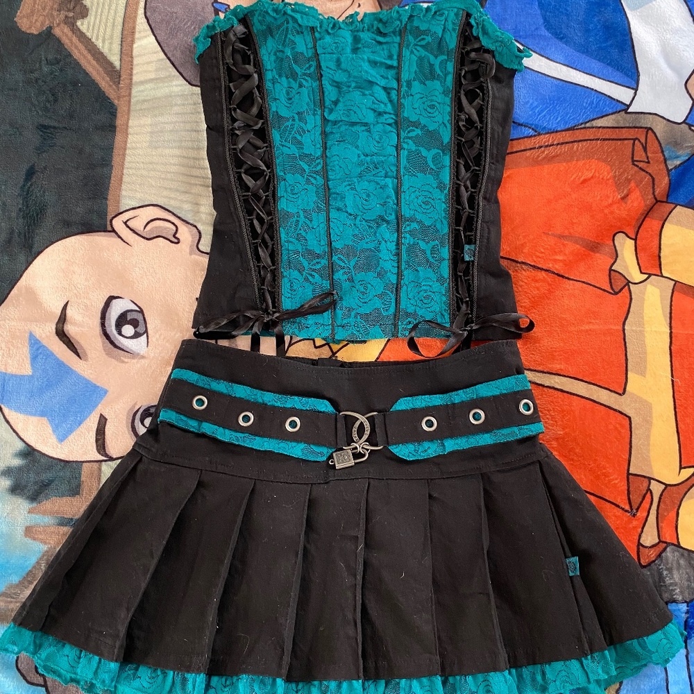 Rare Tripp NYC Lock Set Corset and Skirt